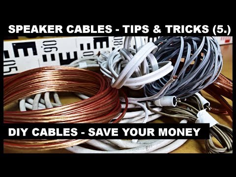 SAVE your money on The SPEAKER CABLES - How To Make DIY, Choose - TIPS AND TRICKS (5.)