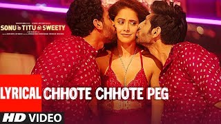 Chhote Chhote Peg (LYRICAL) | Yo Yo Honey Singh | Neha Kakkar | Navraj Hans | Sonu Ke Titu Ki Sweety