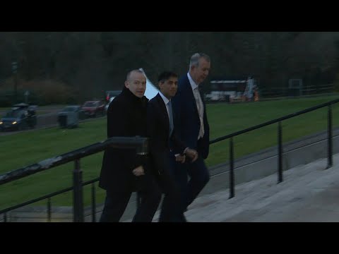 UK PM Sunak arrives at Northern Ireland Assembly in Belfast | AFP