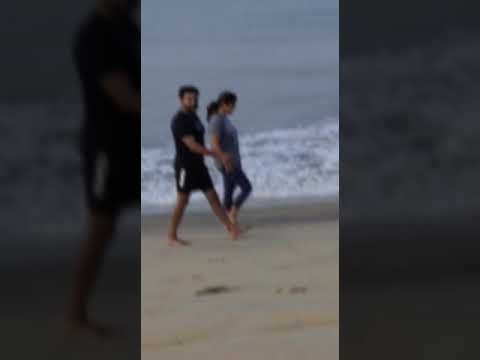 Actor Surya Jyothika at Raja Beach Chavakkad Thrissur #shorts #jyothika #surya #viralvideo #fypシ