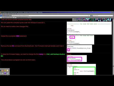 Lesson Aku23 - ChibiAkumas Compiled Sprite Compressor for the Amstrad CPC and ZX Spectrum