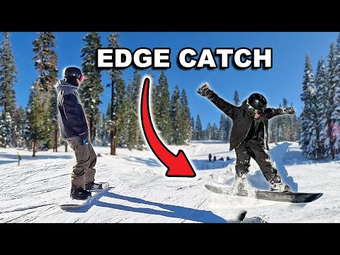 Teaching a Beginner Snowboarder to Stop Catching an Edge
