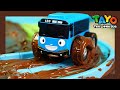 Tayo Berubah Menjadi Mobil Balap Coklat L Tayo Kendaraan Berat Skuad 4 L Tayo Bus Kecil