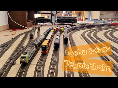 H0 Modelleisenbahn - Teppichbahn bei Christian, Mai 2025