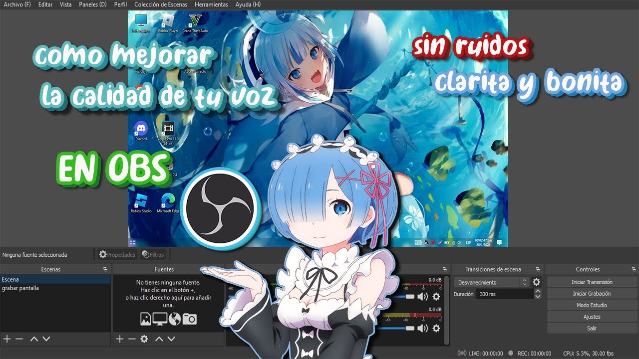Como quitar el ruido y mejorar tu voz en obs (en 3 minutos)