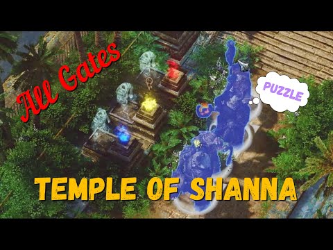 SpellForce 3: Fallen God. Temple of Shanna, Powder Puzzles, Gates. Gameplay Walkthrough Part 13