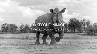 Video thumbnail for 90-SECOND NIKKOR | Episode 15 | NIKKOR Z 70-200mm f/2.8 VR S by Nikon Europe