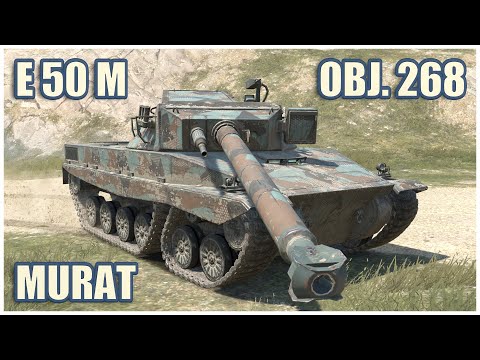 Projet Murat, E 50 M & Object 268 • WoT Blitz Gameplay