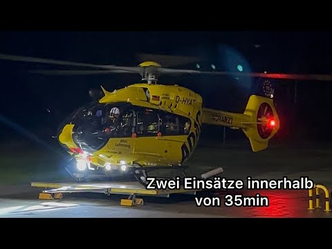 Christoph 26 | D-HYAT im Lande, Start und Landeanflug | Sanderbusch
