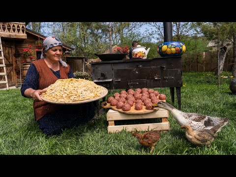 Fresh Pasta & Meatballs Easy & Delicious Recipe 🌶