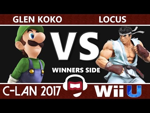 C-LAN 2017 Smash 4: WR1 - Glen Koko (Luigi) vs UBCEA|Locus (Ryu)