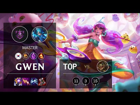Gwen Top vs Renekton - KR Master Patch 11.21