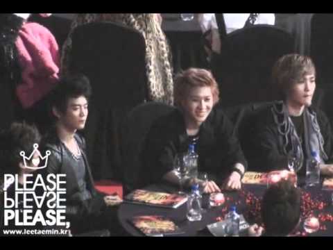 Fancam Taemin play Rock Paper Scissors with key 101209