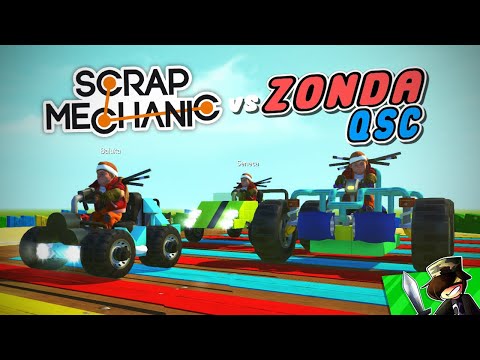 Q vs ZONDA vs BALUKA! - Scrap Mechanic: MARIO KART verseny! 🔥🏁