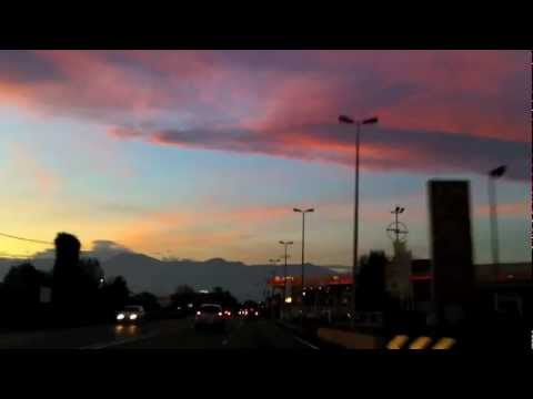 Afterglow (seen from Time Lapse car trip) - Magic Lights (2011) - The Wimshurst's Machine