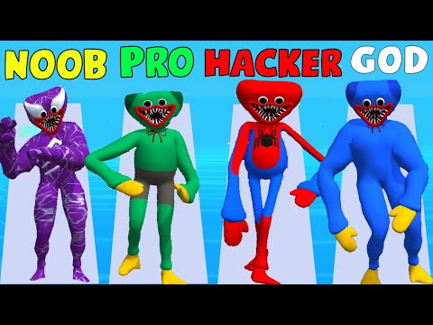 NOOB vs PRO vs HACKER vs GOD in Monster Run 3D