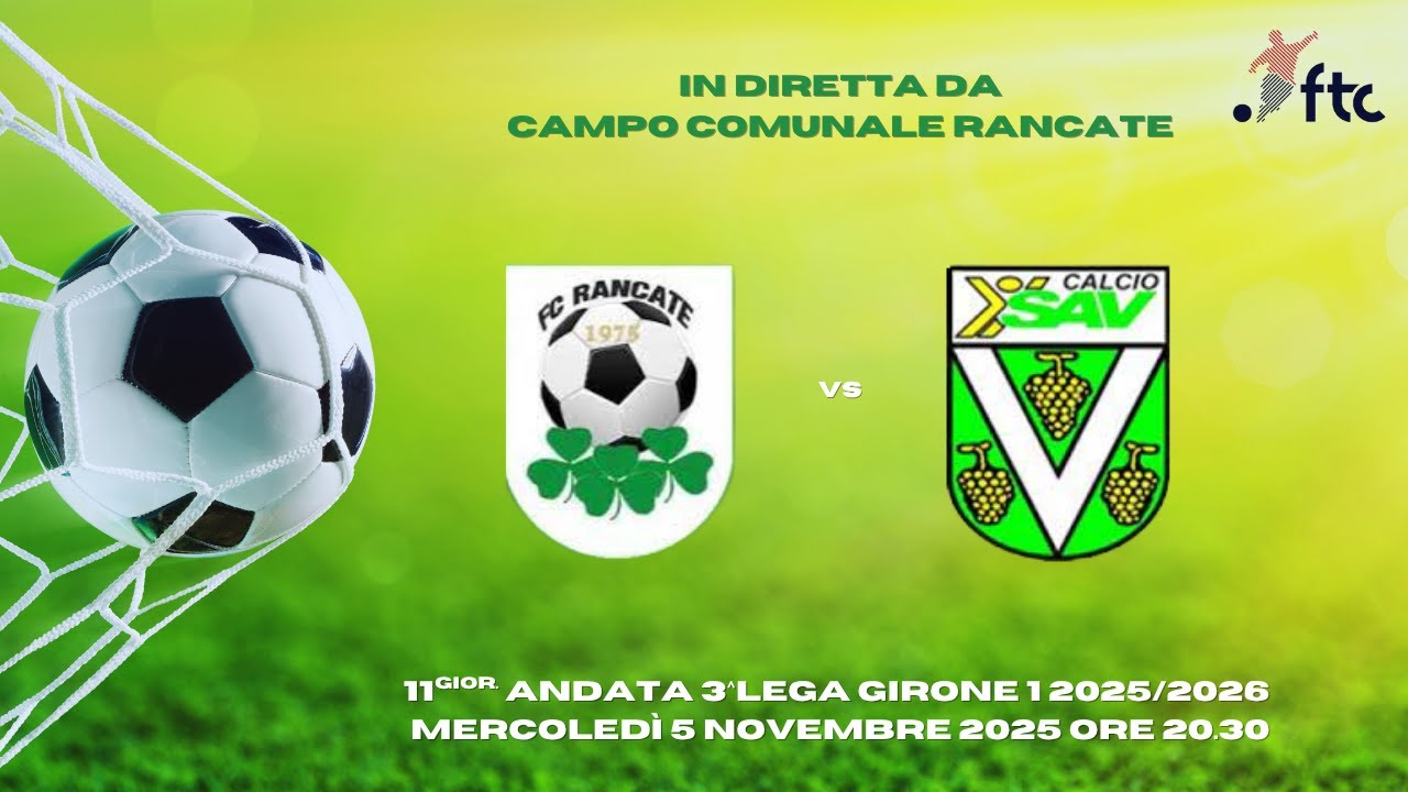 FC Rancate vs SAV Vacallo Calcio