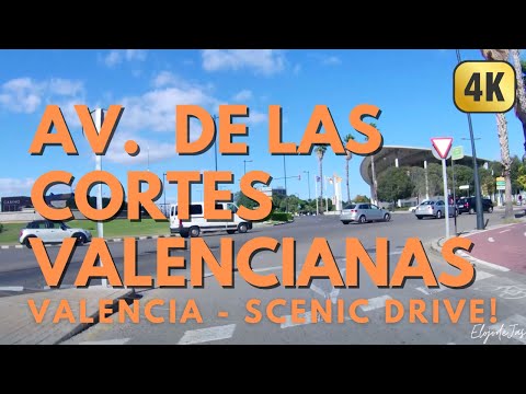 Av. De Las Cortes Valencianas - Valencia SCENIC DRIVE 4K 🚗