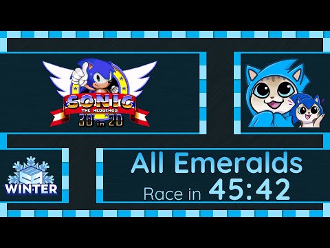 Marathon Speedrun #55 | ESA Winter 2023 | Sonic 3D in 2D | Sonic All Emeralds Race with @Argick