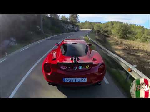Alfa Romeo 4C Salida ruta BV2415 Ordal a Sitges.
