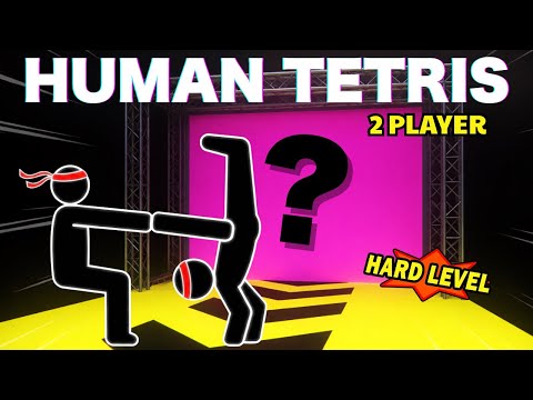 HUMAN TETRIS - TRICKY DUO | –555 kcal | Immersive Interactive Warm Up | 2 Player CO-OP