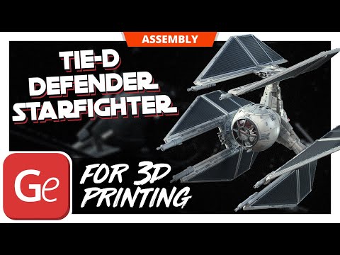 TIE-d Defender Starfighter 3D Printer Files | Assembly by Gambody