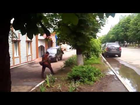 Drunk russian worker