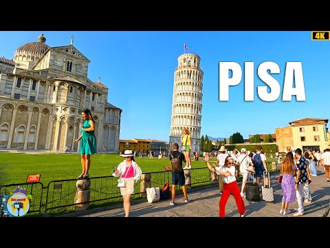 Pisa, Italy Walking Tour 🇮🇹 | Leaning Tower, Historic Streets & Local Life in 4K