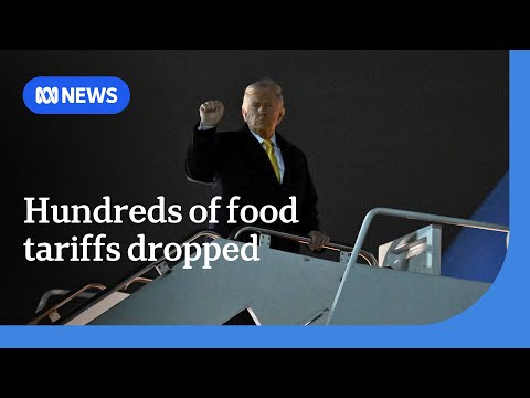 Thumbnail for Trump signs order to drop tariffs on hundreds of foods, including beef | ABC NEWS