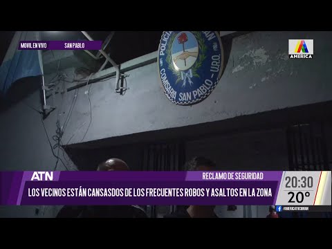 Los vecinos de San Pablo cansados de la inseguridad en la zona reclaman en la comisaría