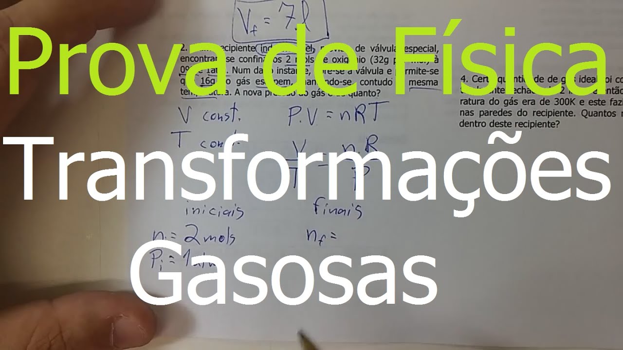 Prova de Física - Transformações Gasosas