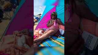 Annual Camping Noire Summer Soulstice Beach Hooky Day | Asbury Park Beach, NJ | #shorts