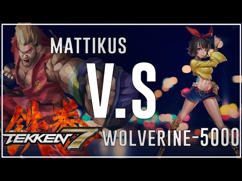 Tekken 7 FT10 Matches | Mattikus (Paul) Vs. Wolverine - 5000 (Josie)