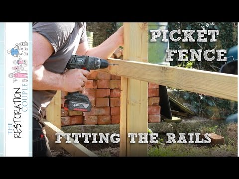 Building a Picket Fence Fitting the Rails