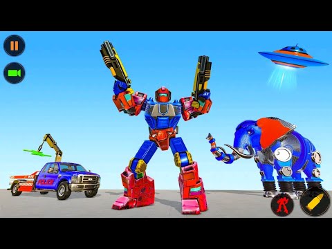Mobil Derek Polisi Berubah Jadi Robo Perang | Robot Transform : Robot War Tow Truck Games