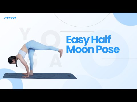 Easy Half Moon Pose/ Ardhachandrasana