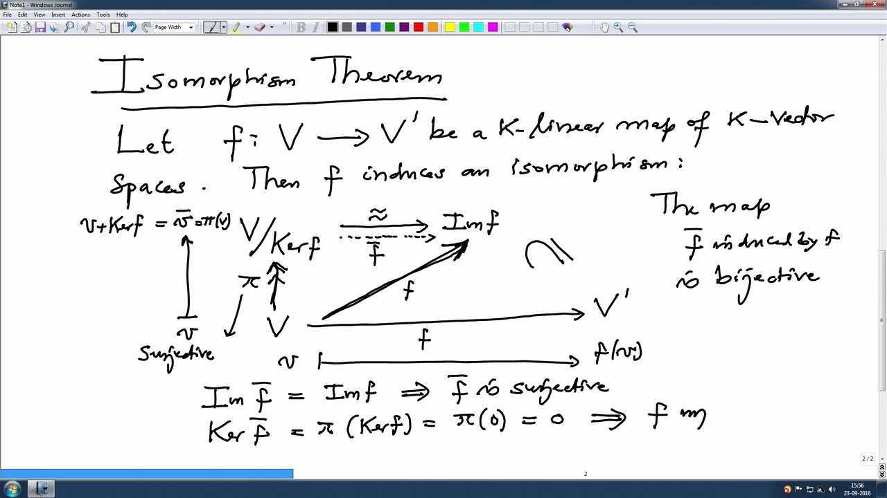 Lec36 Isomorphism theorem of vector spaces