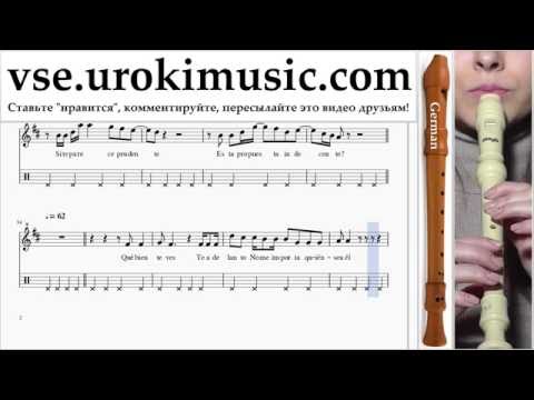 Как играть на Блокфлейте G. Romeo Santos - Propuesta Indecente часть 2 самоучитель уроки обучение