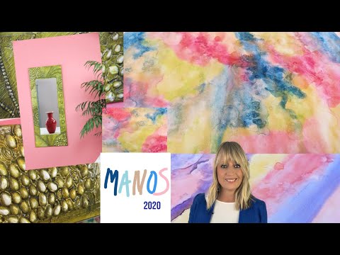 ManosalaObraTv  2020 Programa 10 -  Fondos Acuarelados - Espejo con Texturas