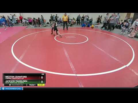 59-61 Lbs Round 1 - Weston Crawford, Cardinal Wrestling Club Vs Jackson Magnusen, Waco Wrestling A