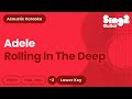 Adele Rolling In The Deep Lower Key Acoustic Karaoke
