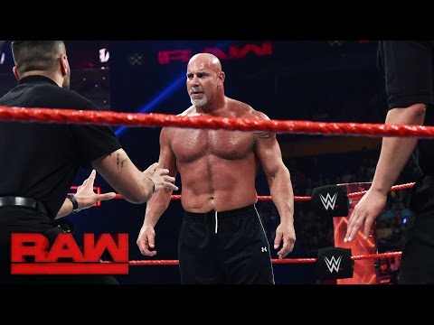 Goldberg and Brock Lesnar meet face-to-face before Survivor Series: Raw, Nov. 14, 2016