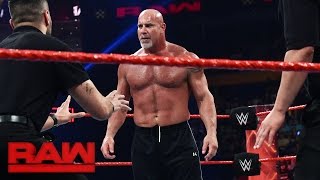 Goldberg and Brock Lesnar meet face-to-face before Survivor Series: Raw, Nov. 14, 2016