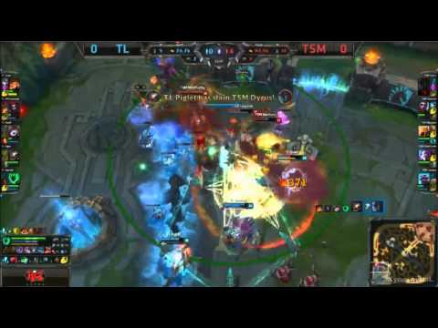 Bjergsen Azir Quadra Kill - League of Legends