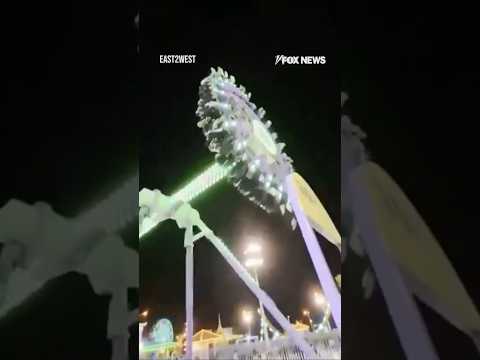 SCARY SCENE: Ride snaps in half at Saudi Arabia amusement park #foxnews #news #shorts