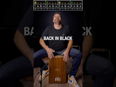 Back in Black on Cajon 😎 Famous Songs