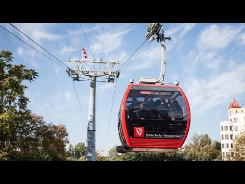Górska kolejka w centrum Wrocławia Przejazd Polinką [POV]