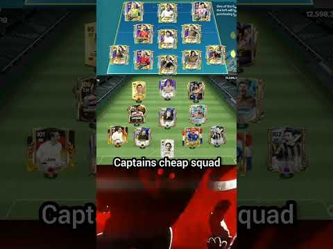 captains cheap squad for F2P 💀 #fcmobile #shorts