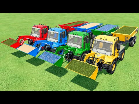 Lizard of colors | Grass, grapes & wheat fill in tippers in Fs22 | Farming simulator 22 |