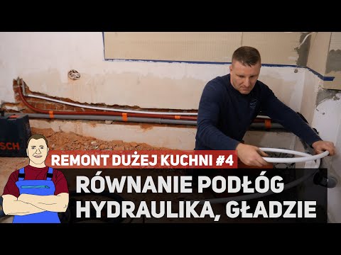 Floor leveling, kitchen plumbing and plastering - LARGE kitchen renovation #4